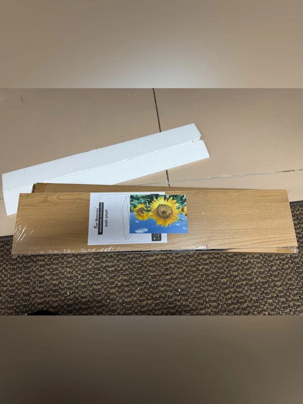 Floating Shelves, Oak Color Set of 2